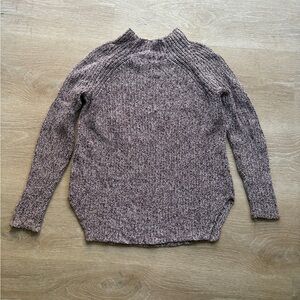 *SALE* 💰 LOFT Marled Mock Neck Purple Pink White Knit Winter Sweater Women’s XS